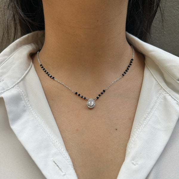 PEAR MANGALSUTRA - Fine Silver