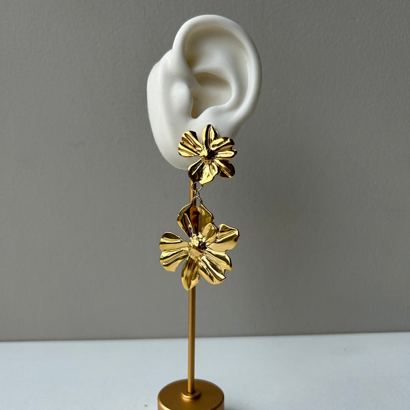 TROPICAL EARRINGS - 18K GOLD-PLATED