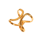 BUTTERFLY CHUNKY CUFF - 18K GOLD-PLATED