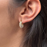 CELESTE HOOPS - 18K GOLD-PLATED