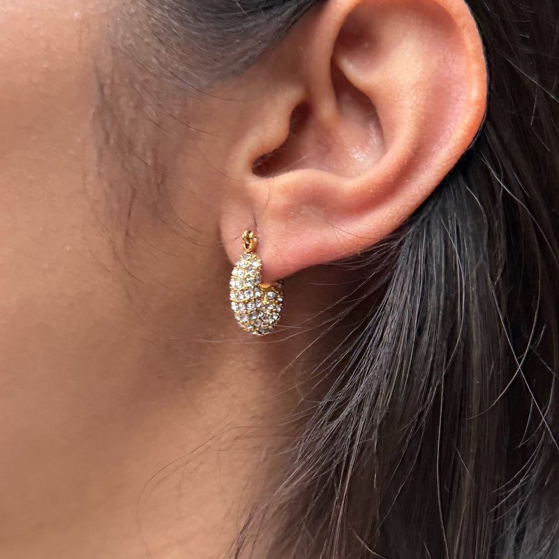 CELESTE HOOPS - 18K GOLD-PLATED