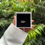 LINK RING - 18K GOLD-PLATED