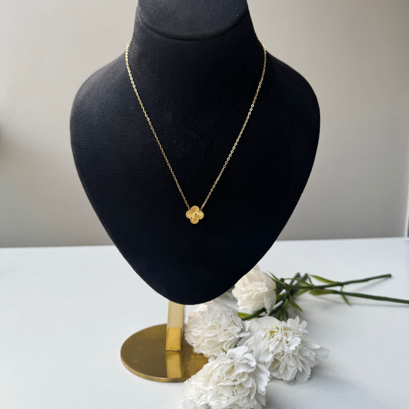 VINTAGE TRÈFLE NECKLACE - 18K GOLD-PLATED