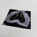 PIN EARRINGS - 18K GOLD-PLATED