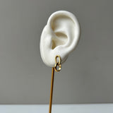 MINI LINKS EARRINGS - 18K GOLD-PLATED