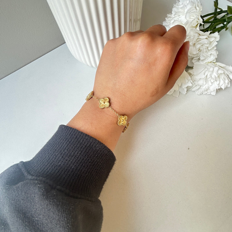 VINTAGE ALHAMBRAH BRACELET - 18K GOLD-PLATED