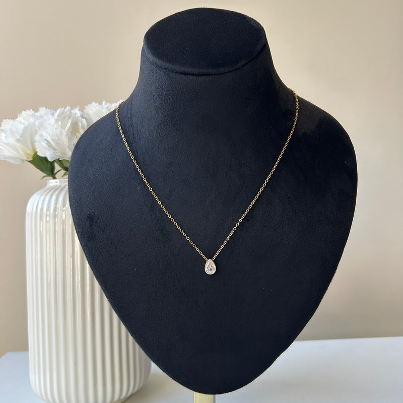 PEAR NECKLACE 2.0 - 18K GOLD-PLATED