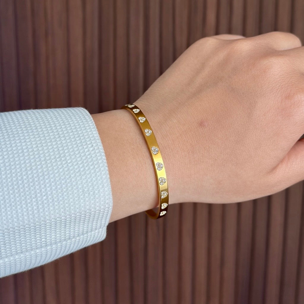 Studded Love Cuff Bracelet