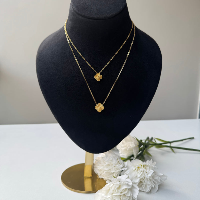 VINTAGE TRÈFLE NECKLACE - 18K GOLD-PLATED