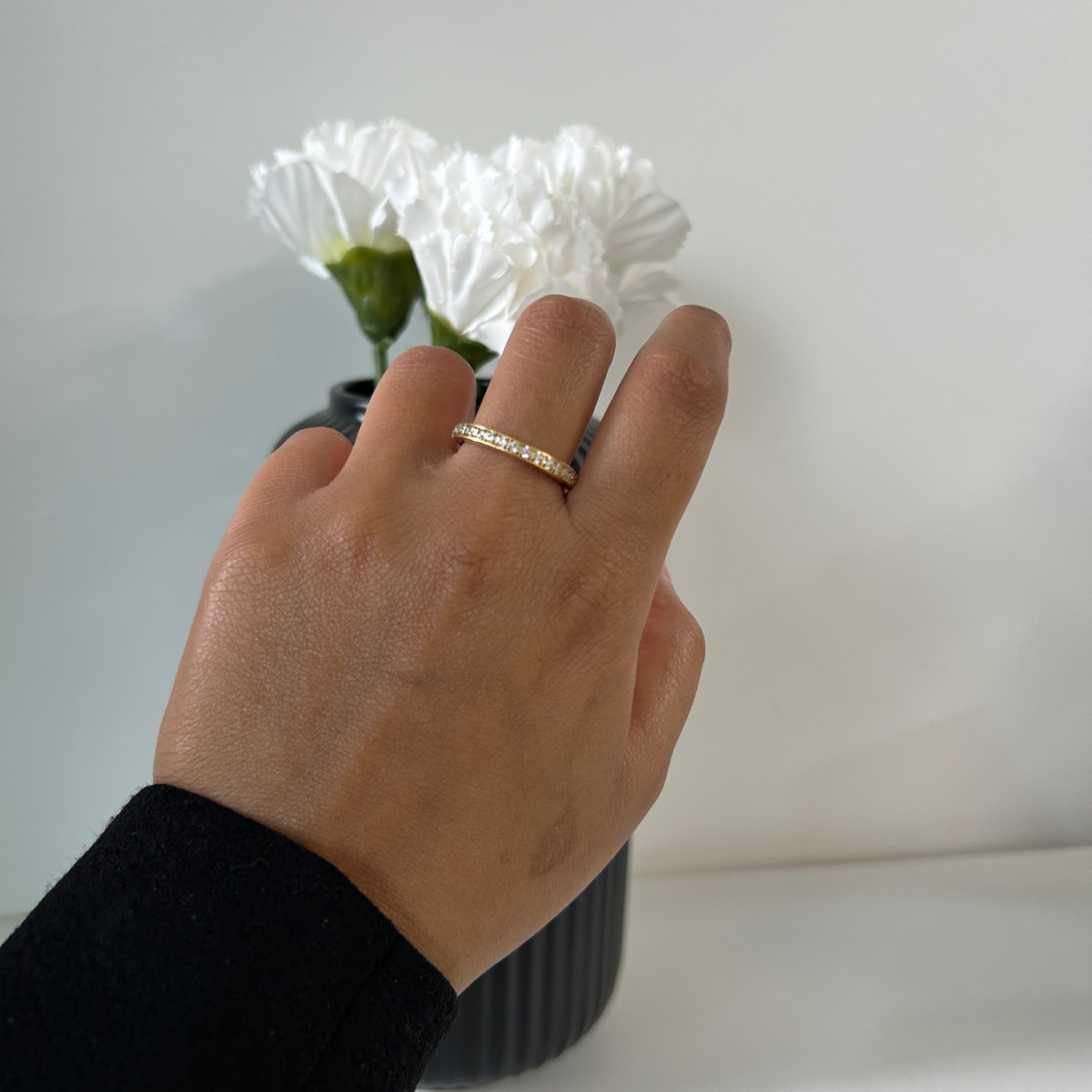 Half Pave Ring