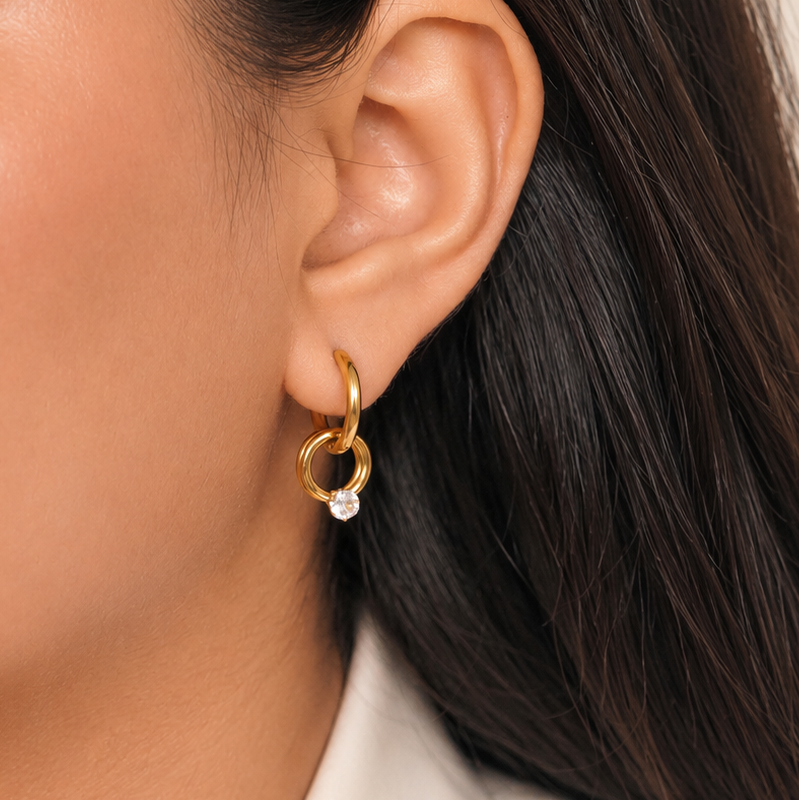 Multi Ring Solitaire Hoops
