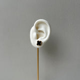 BLACK CLOVER EARINGS  - 18K GOLD-PLATED