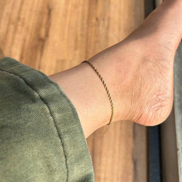 ROPE ANKLET - 18K GOLD-PLATED