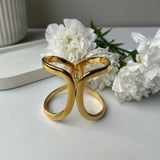 BUTTERFLY CHUNKY CUFF - 18K GOLD-PLATED