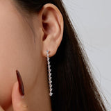 LINE ME UP EARRINGS - Fine Silver