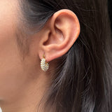 CELESTE HOOPS - 18K GOLD-PLATED