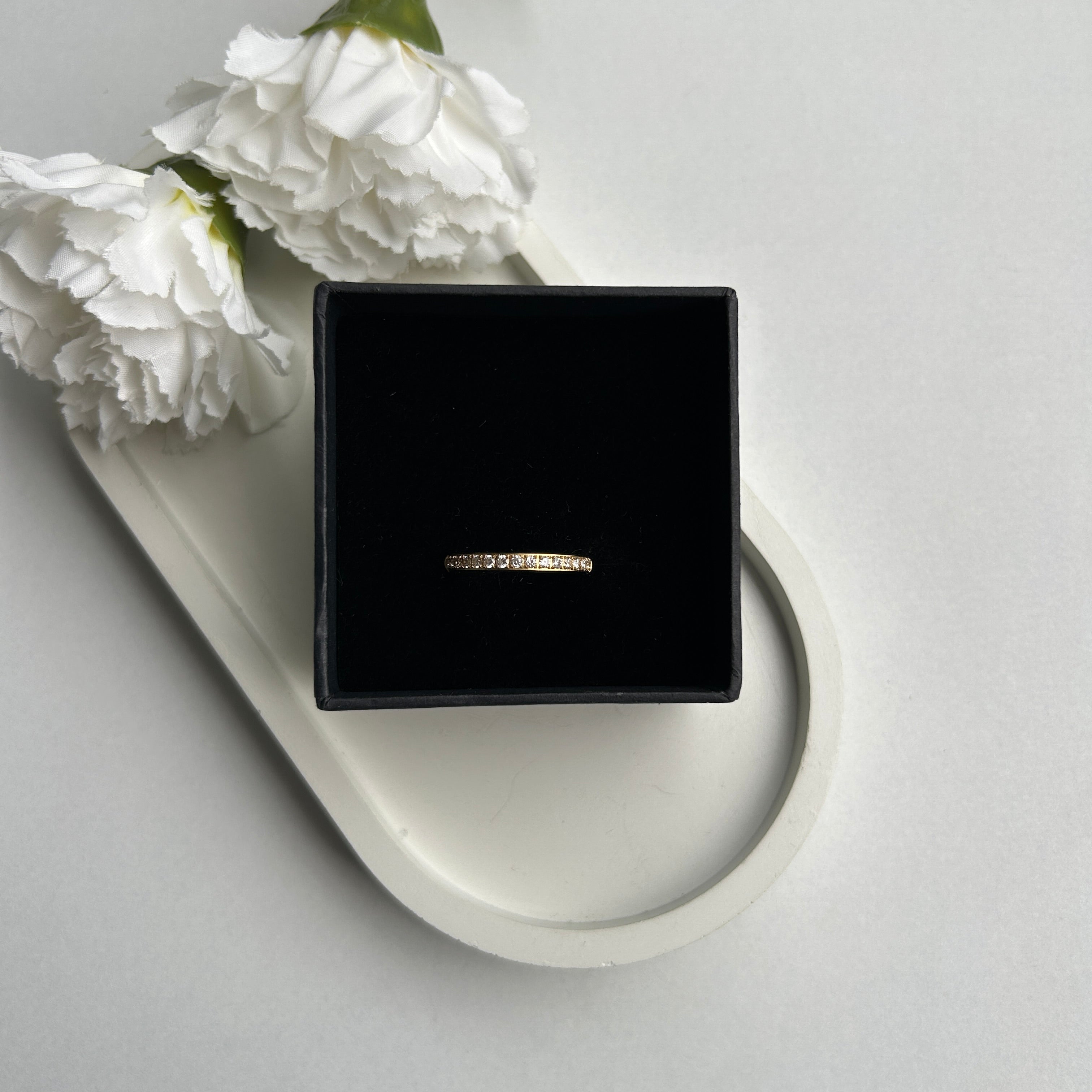 Half Pave Ring