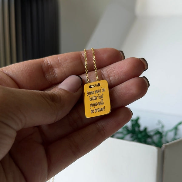 PERSONALISED TAG NECKLACE- 18K GOLD-PLATED