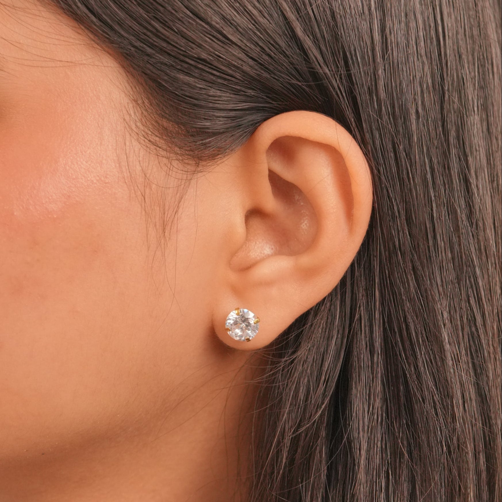 Solitaire Studs (8MM)