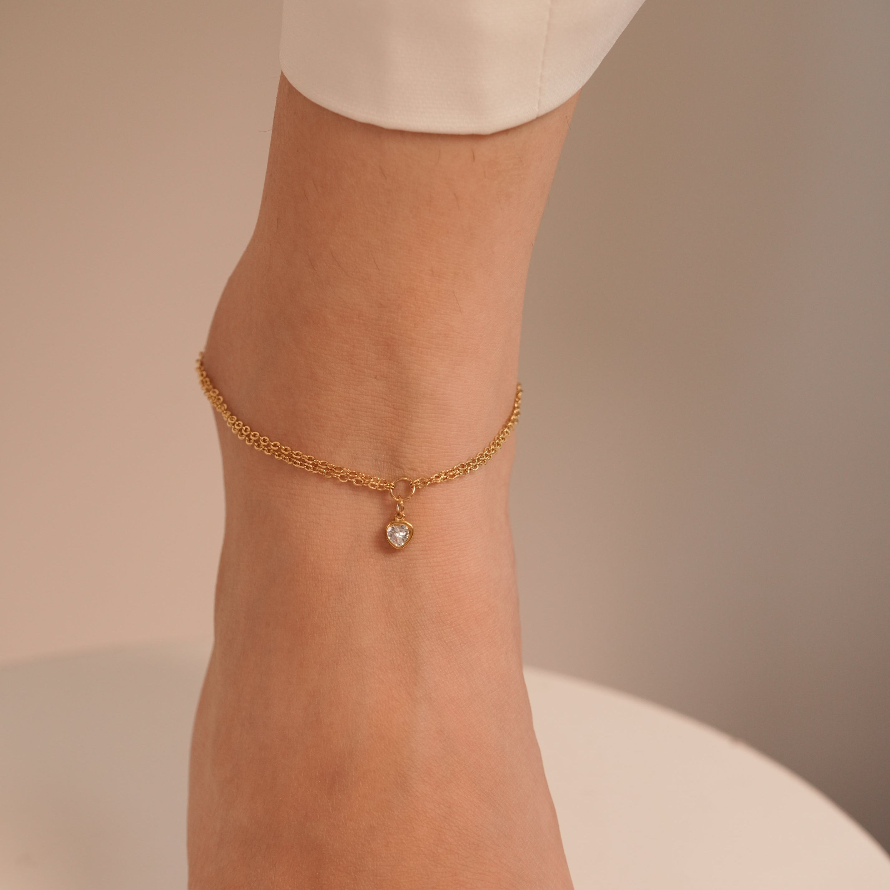 Heart Drop Anklet
