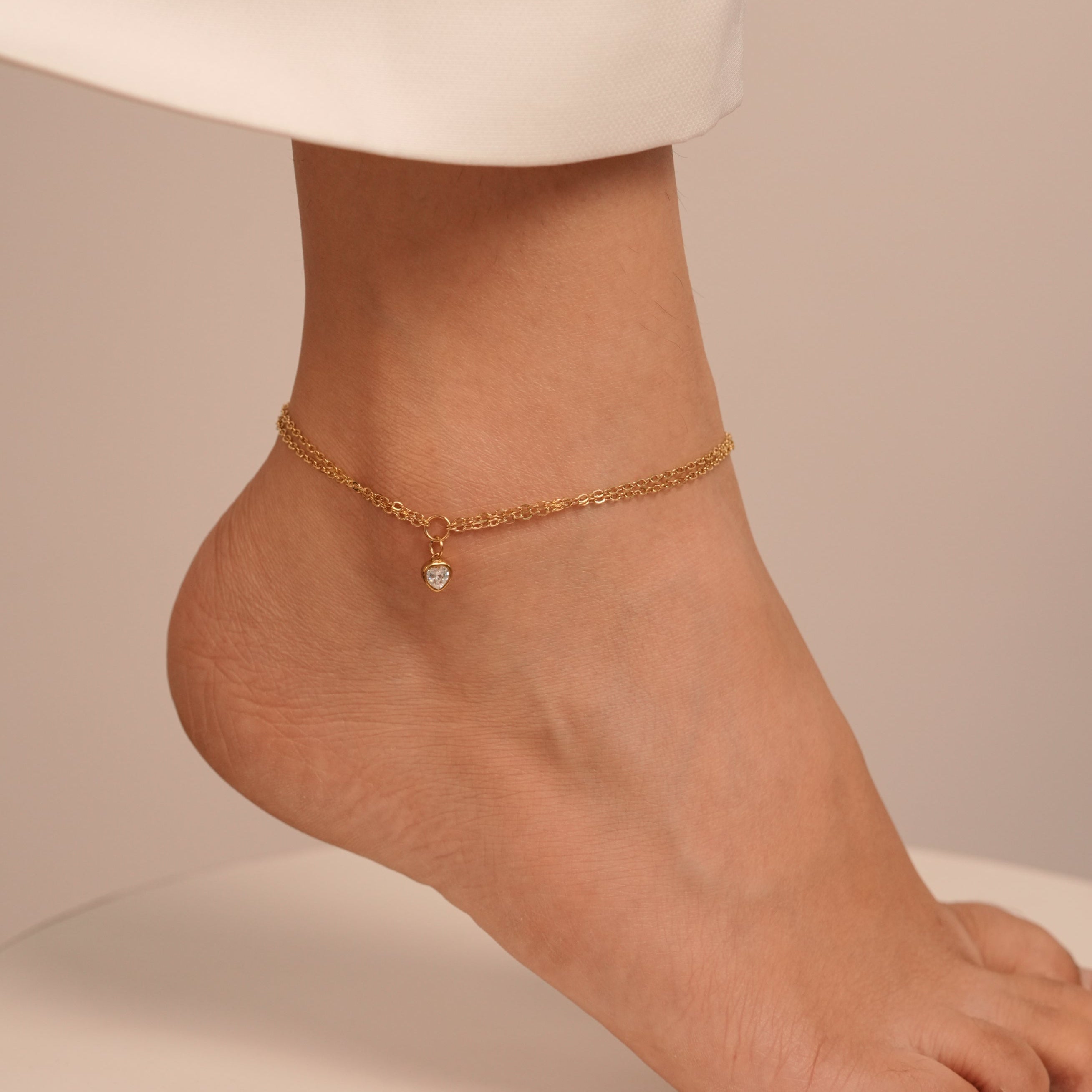 Heart Drop Anklet