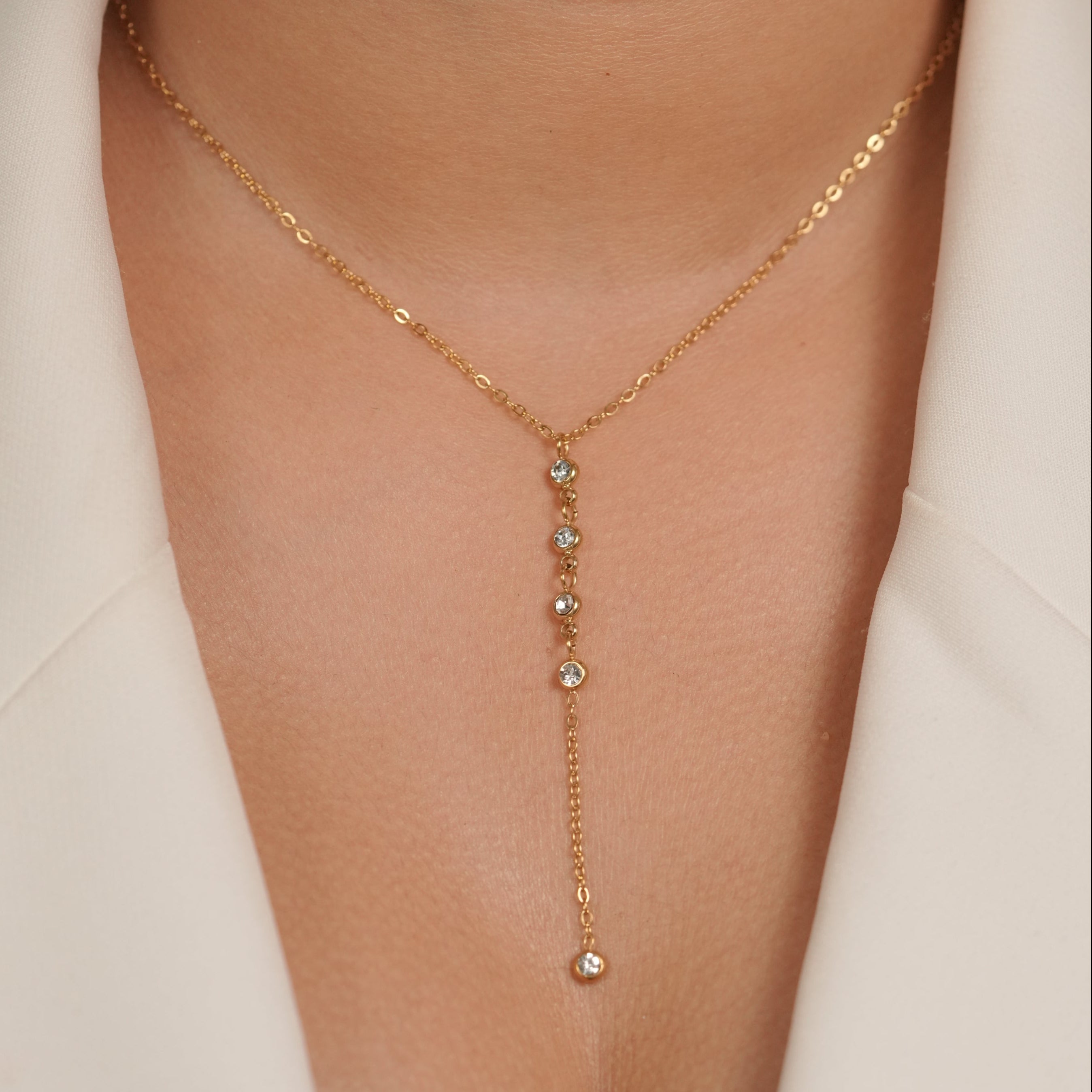 Dainty Lariat Necklace