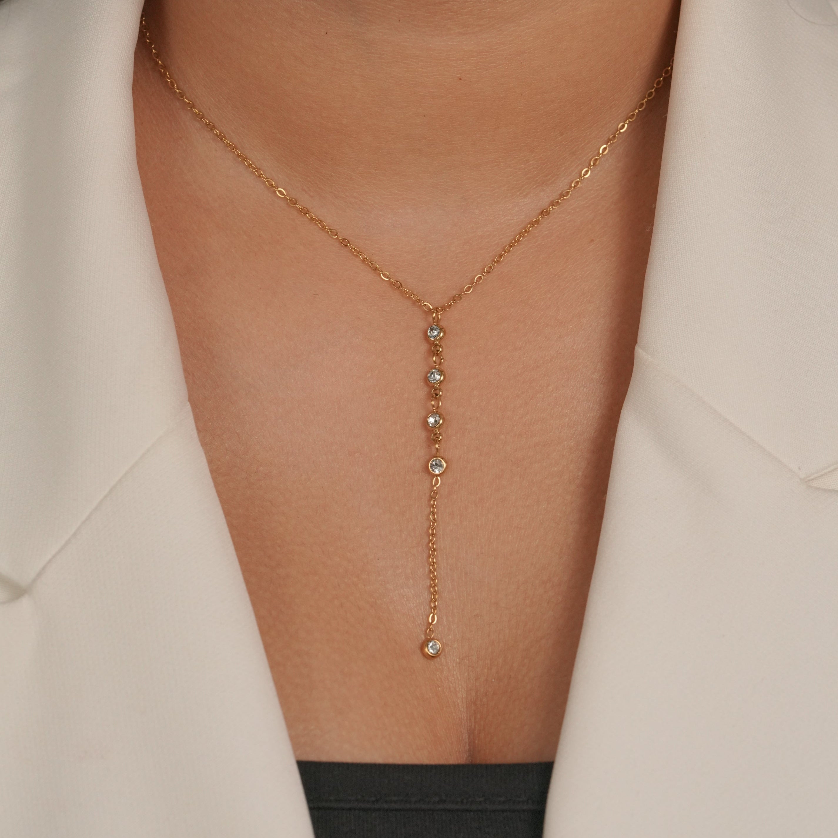 Dainty Lariat Necklace