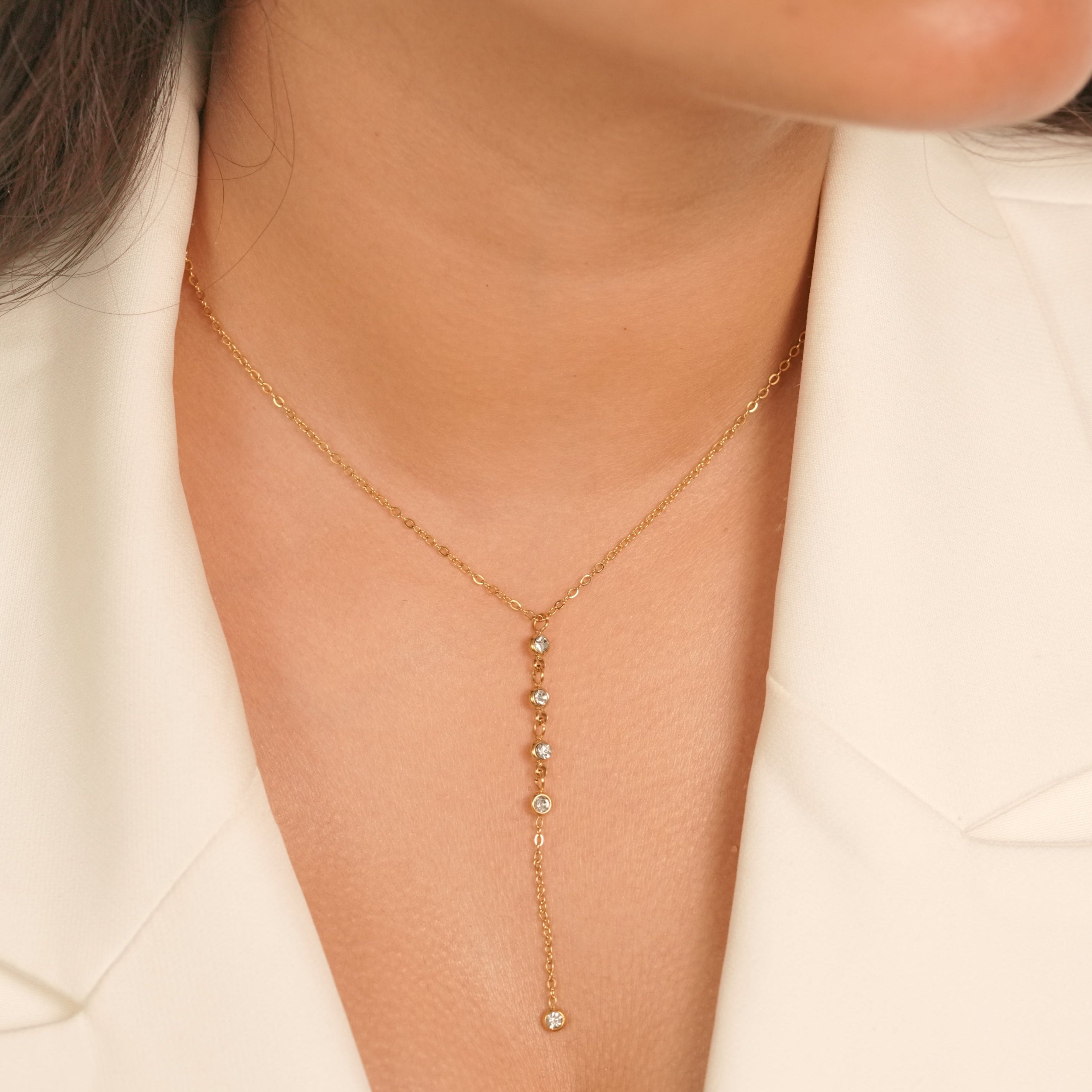 Dainty Lariat Necklace