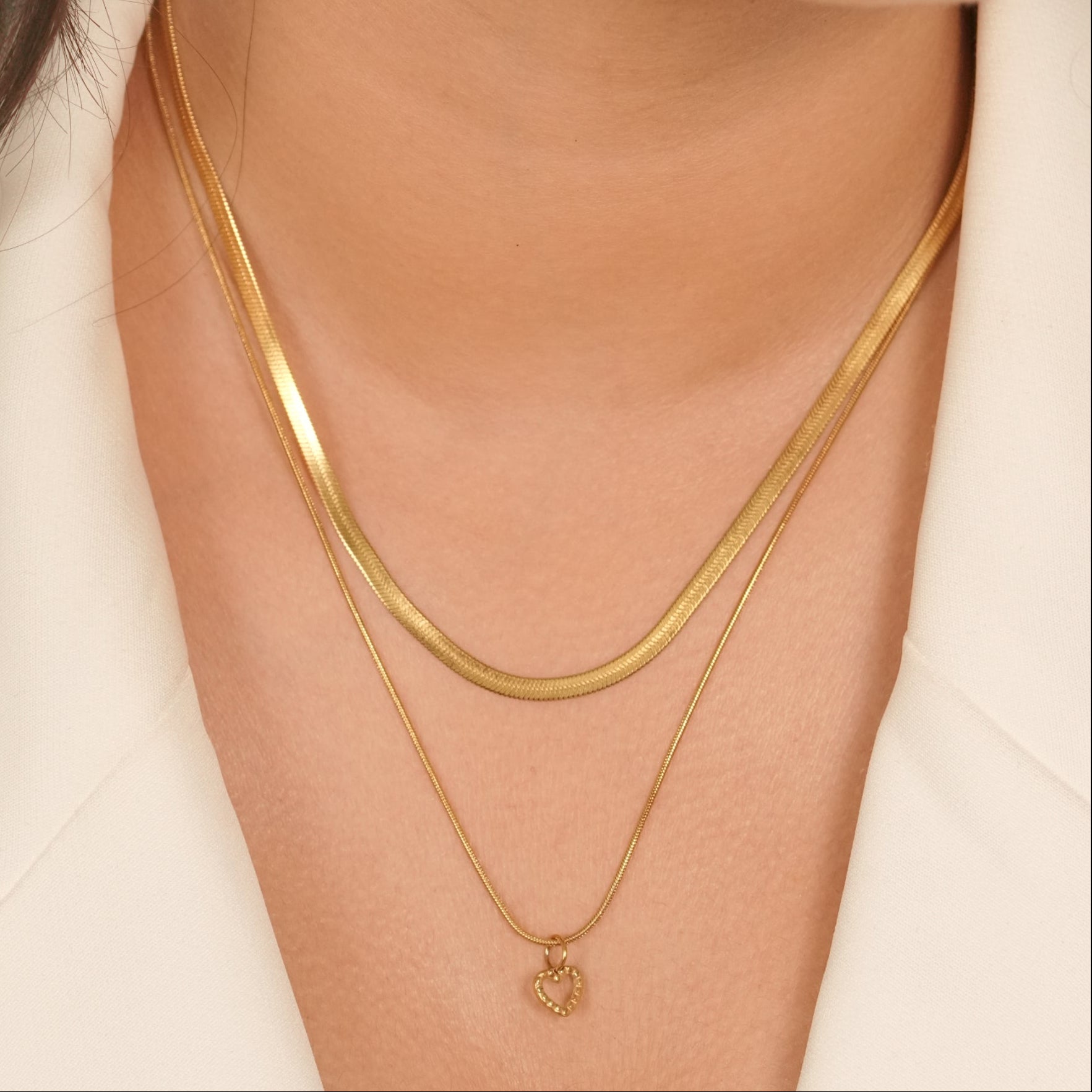 Layered Heart Necklace