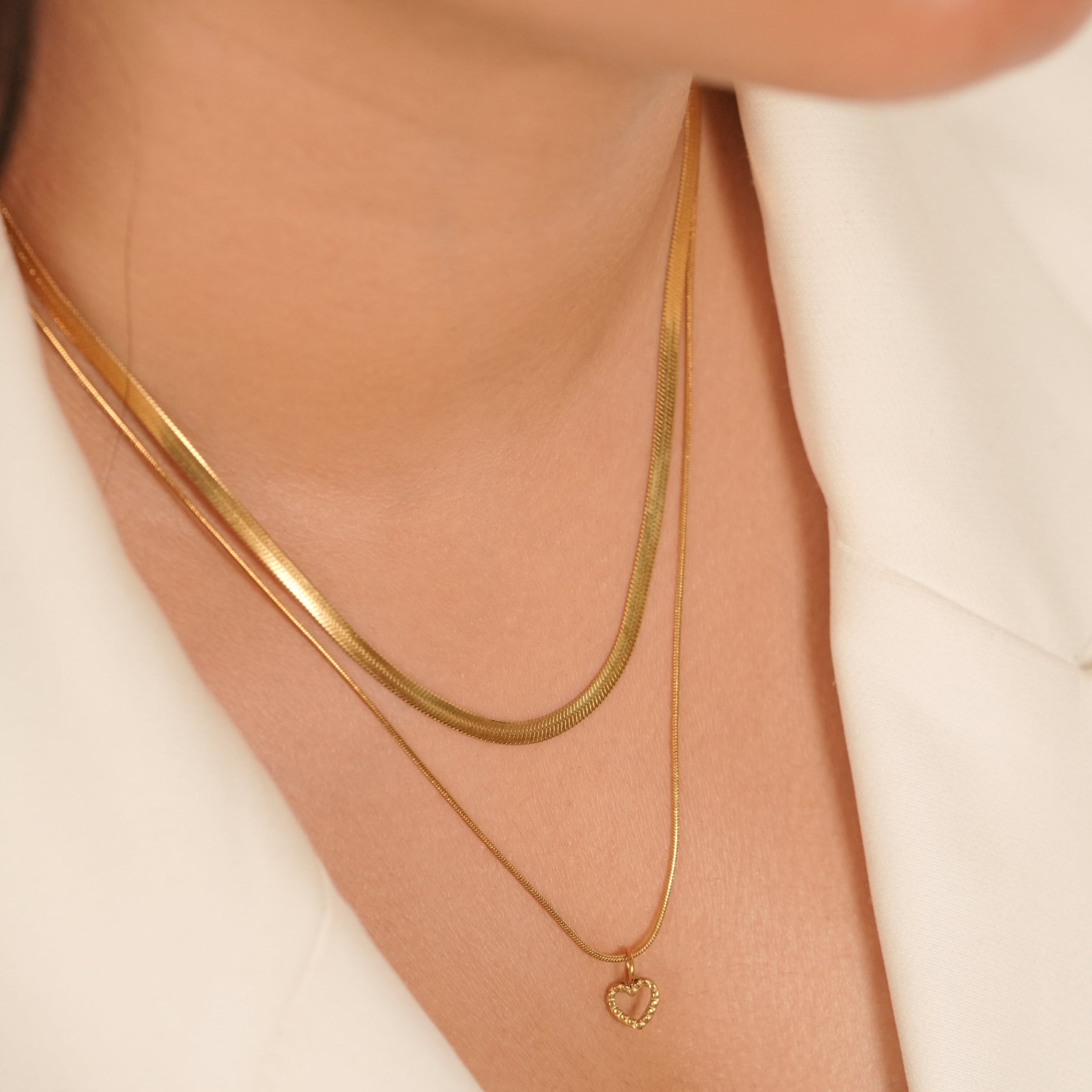 Layered Heart Necklace