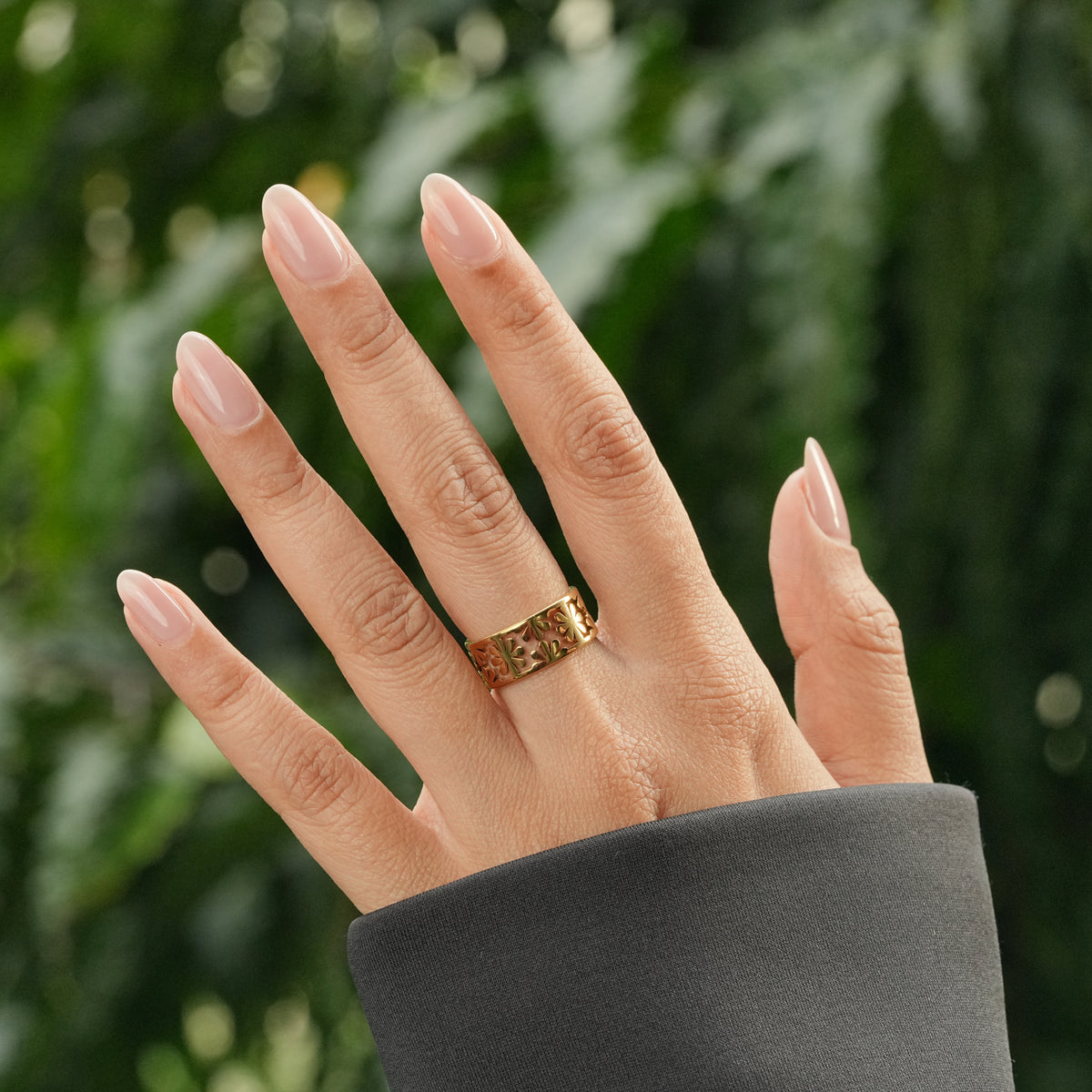 Floral Band Ring