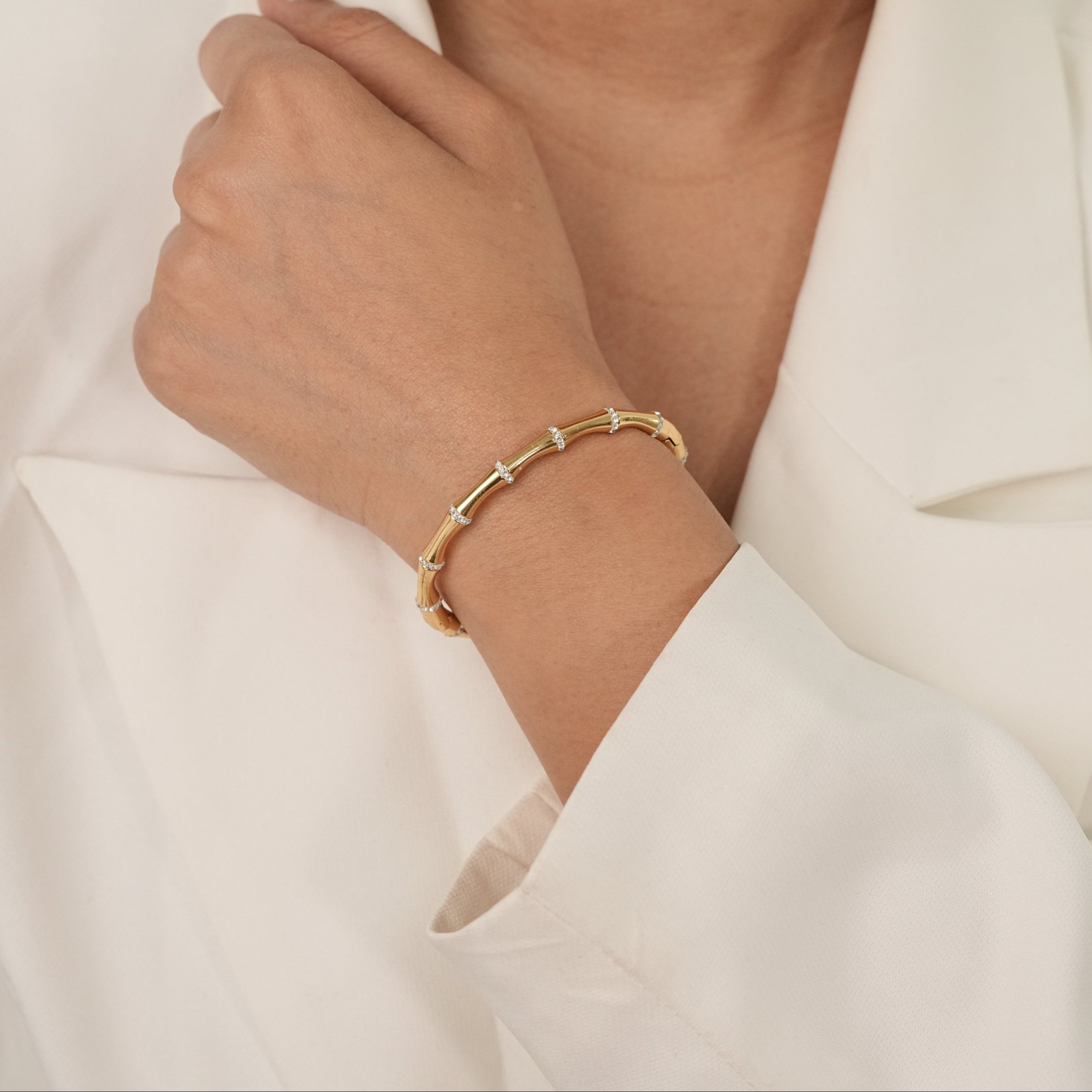 Diamond Segment Bangle