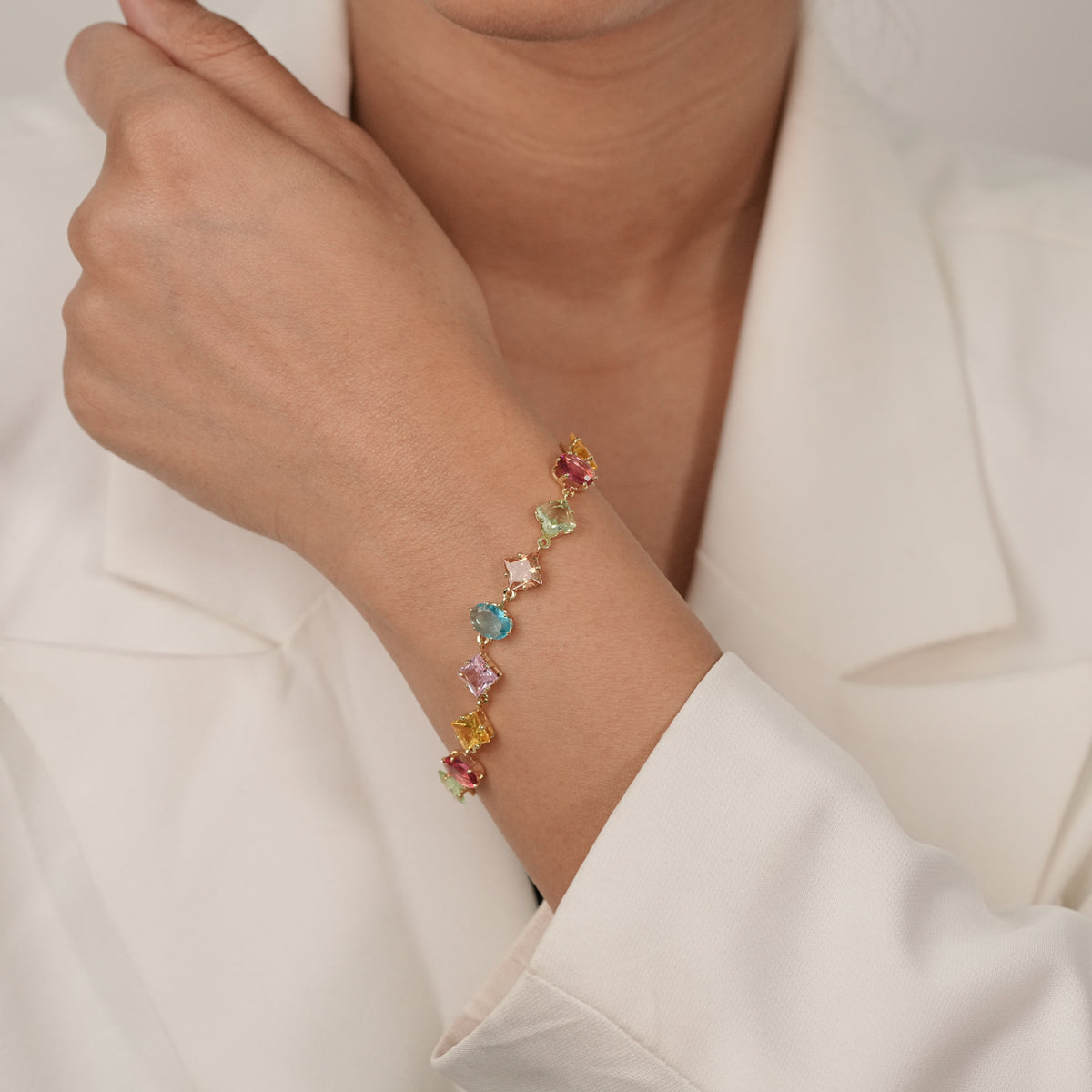 Rainbow Gemstone Bracelet