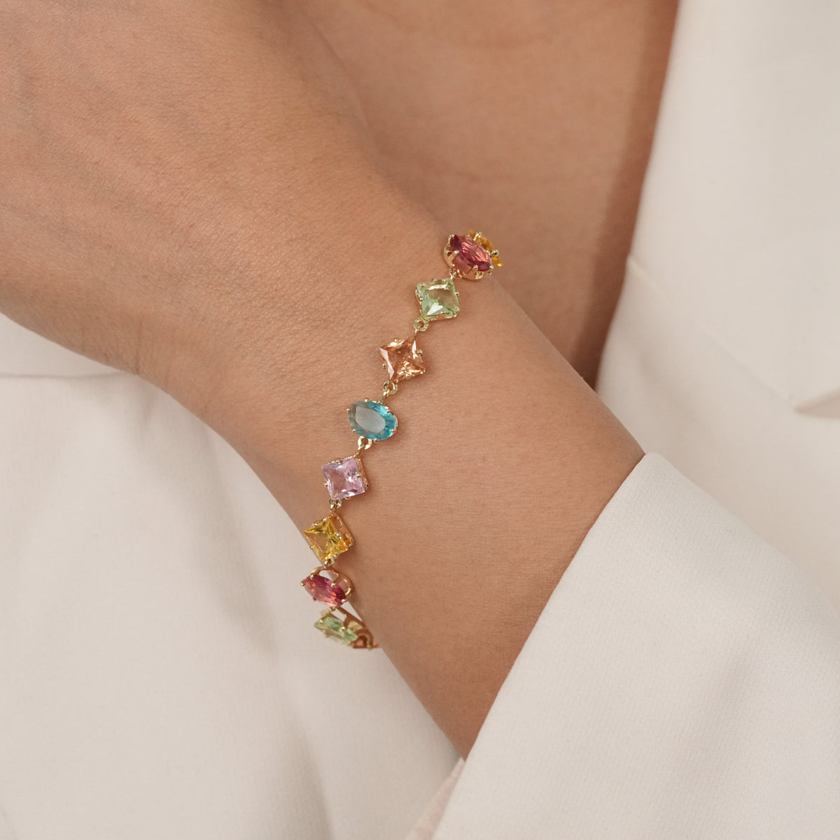 Rainbow Gemstone Bracelet