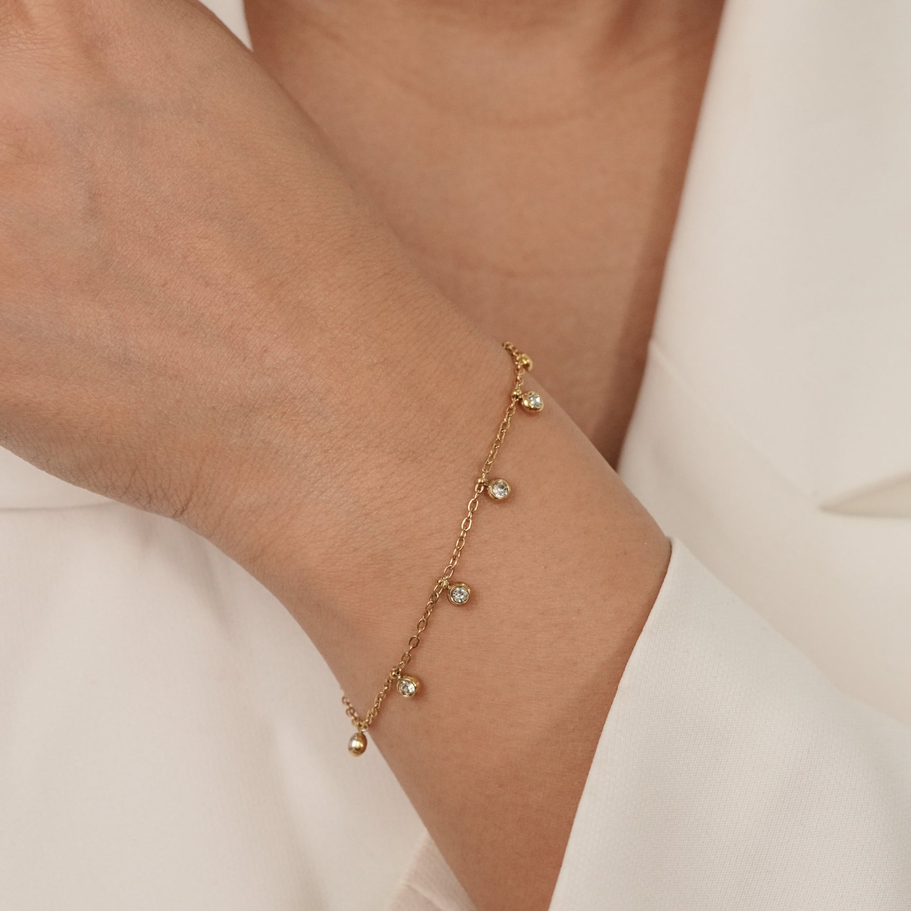 Tiny Solitaire Bracelet