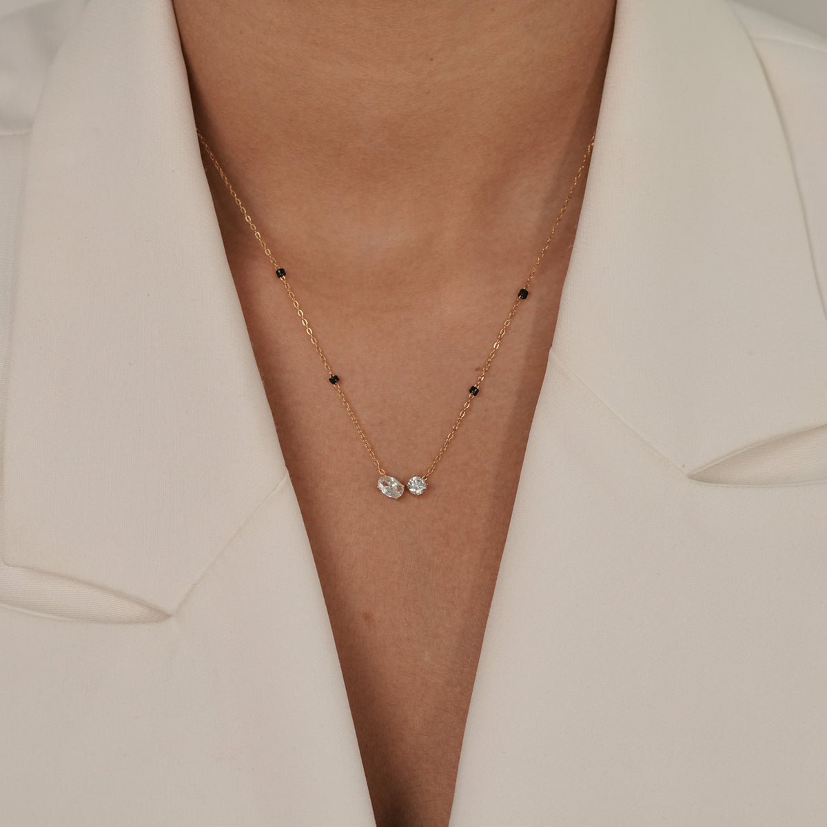 Double Stone Mangalsutra