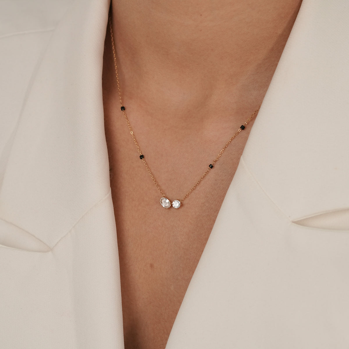 Double Stone Mangalsutra