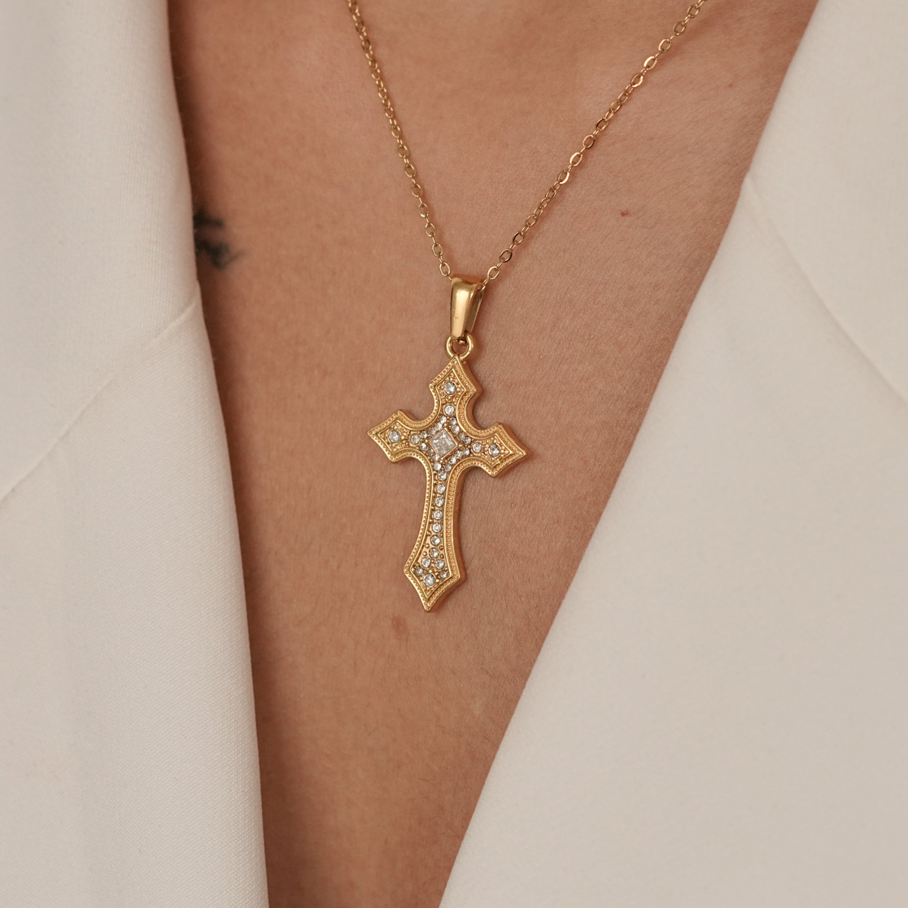 Vintage Cross Necklace