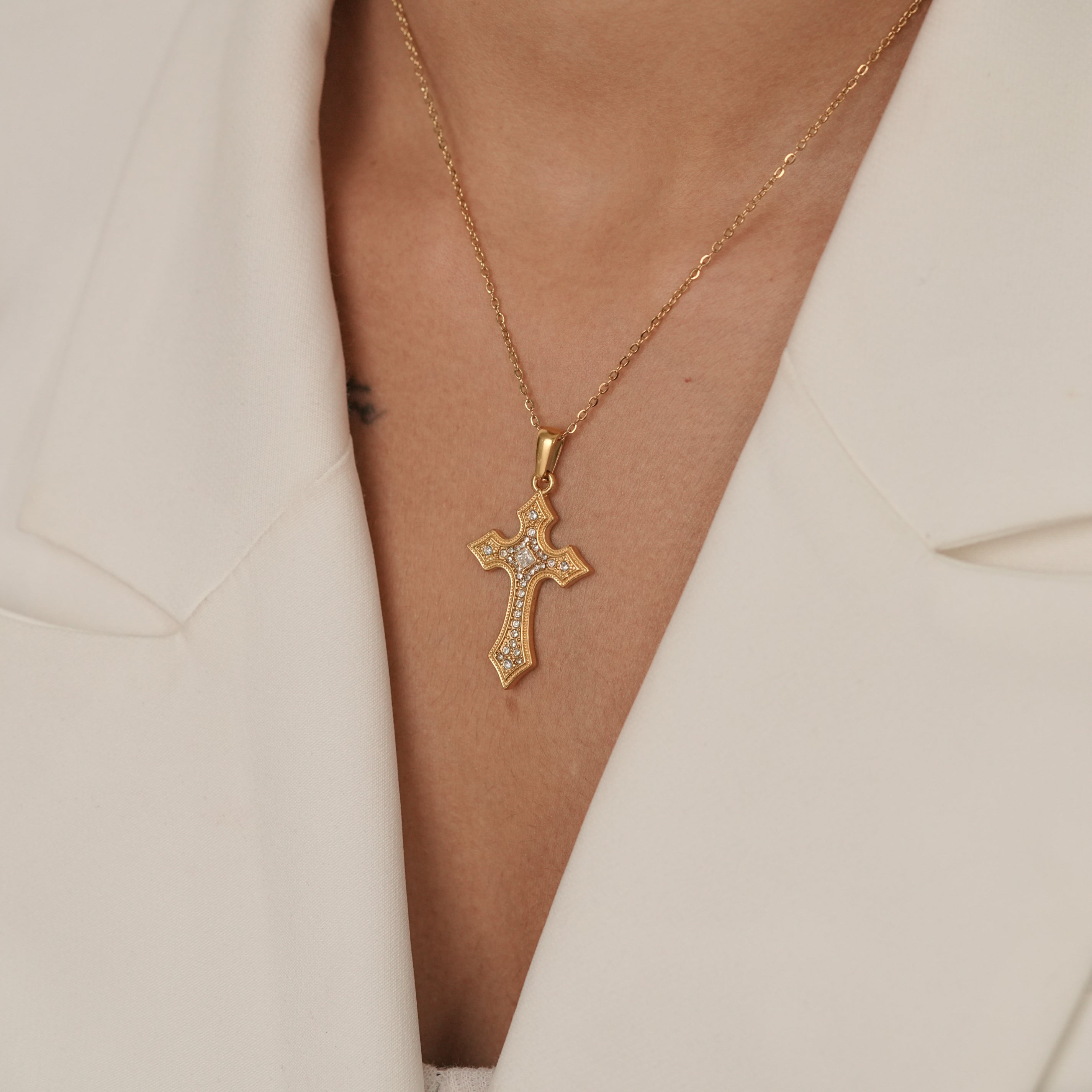 Vintage Cross Necklace