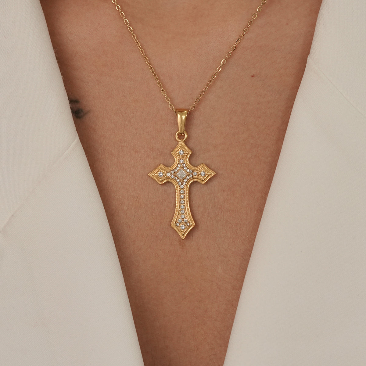 Vintage Cross Necklace