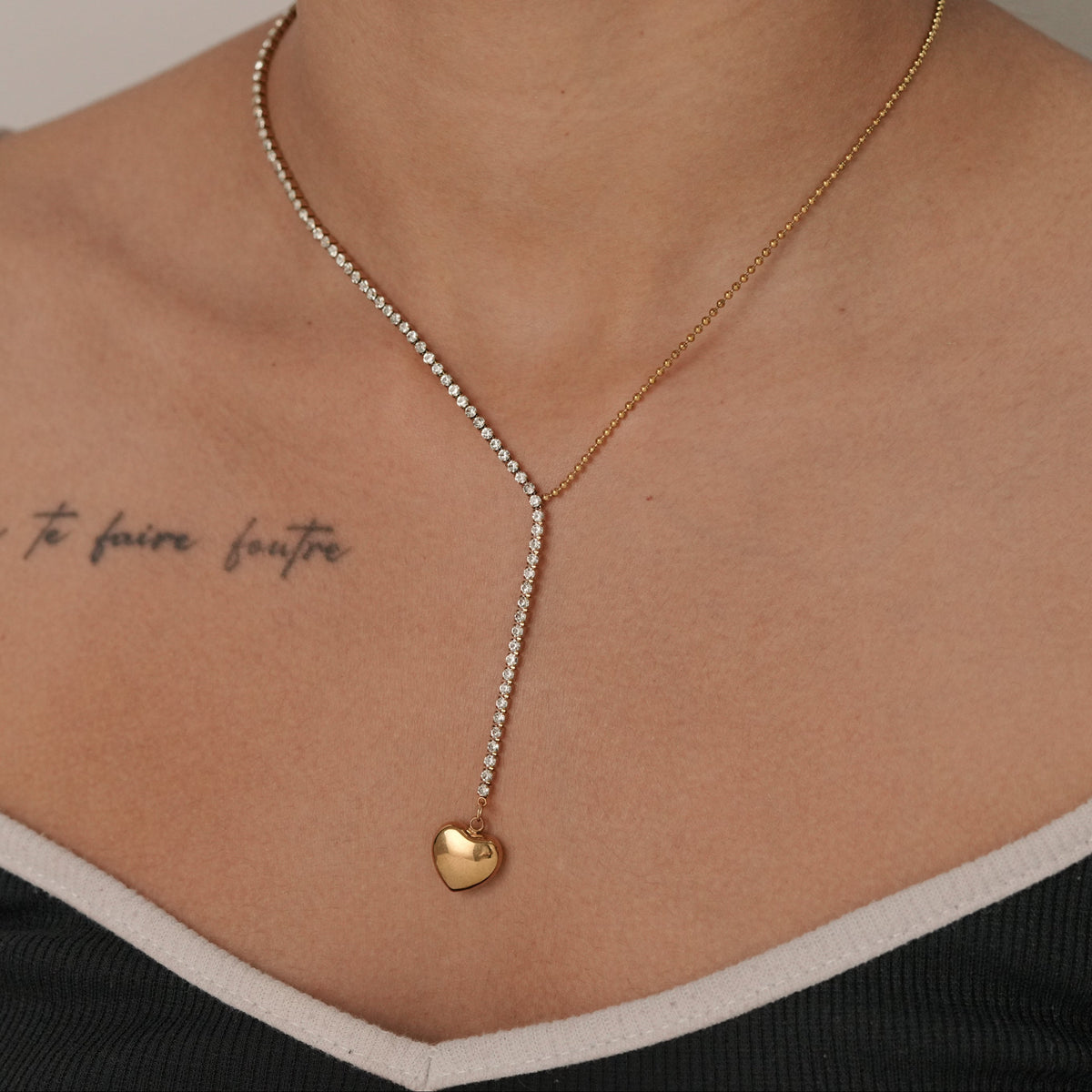 Heart Tie Necklace
