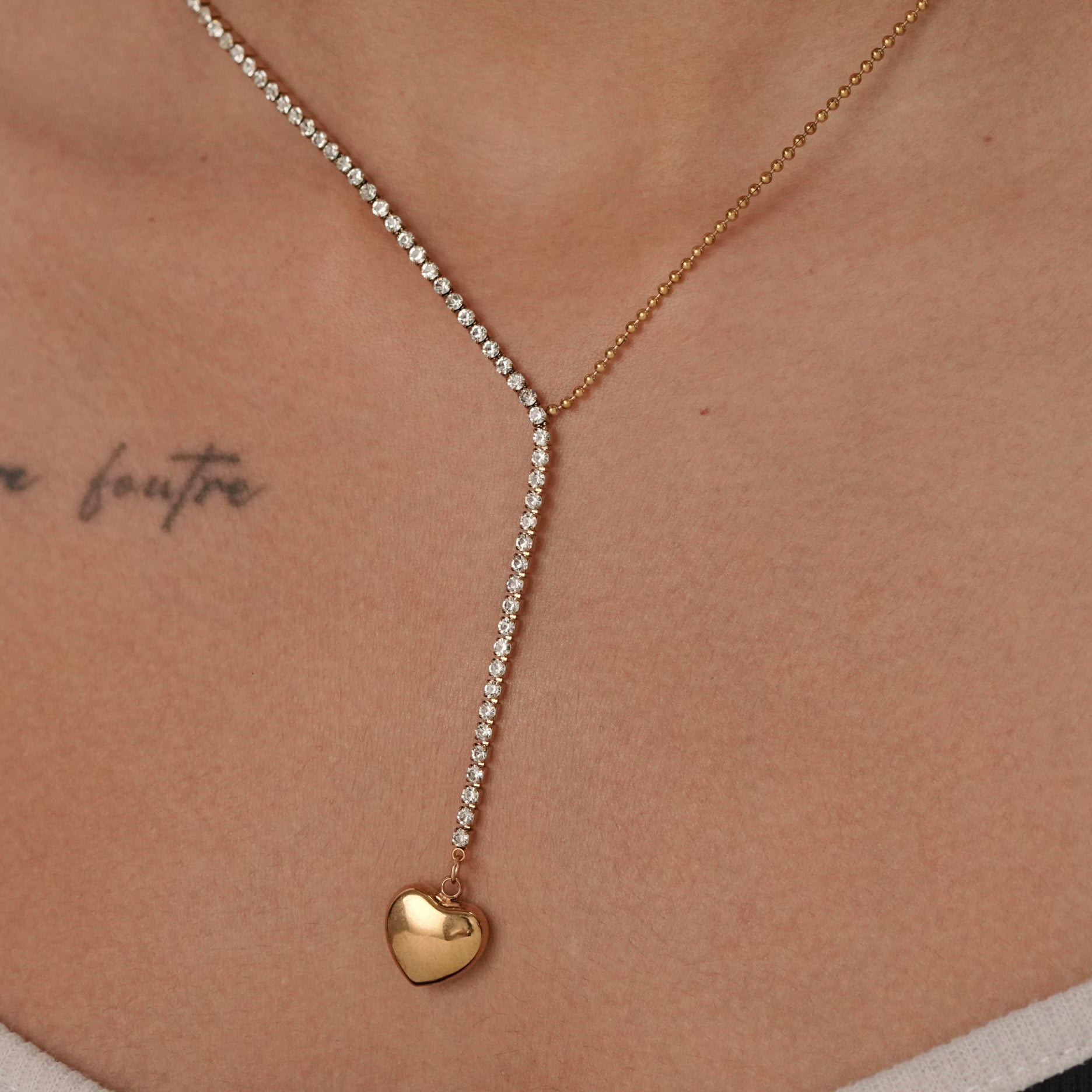 Heart Tie Necklace