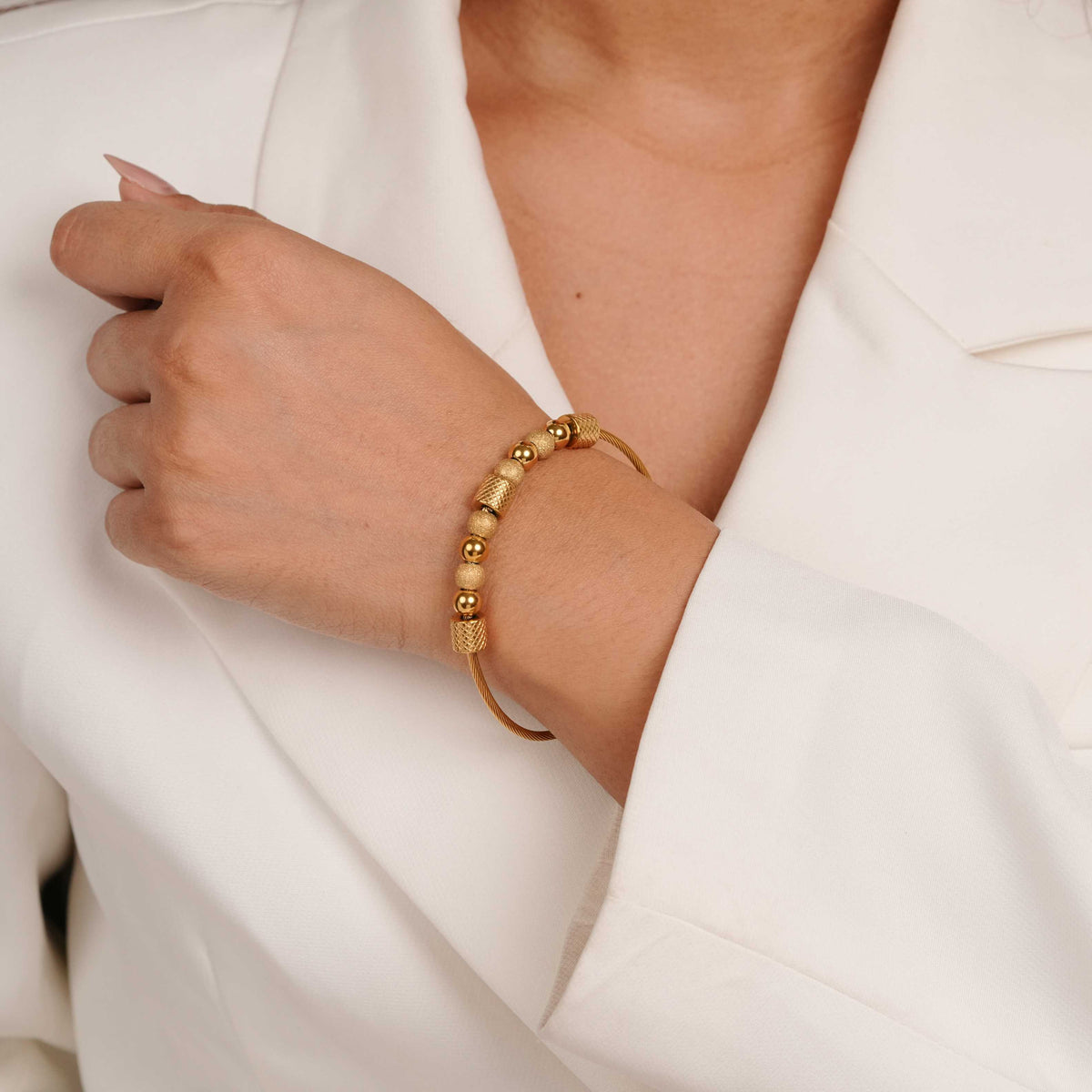 Gold Bead Bracelet