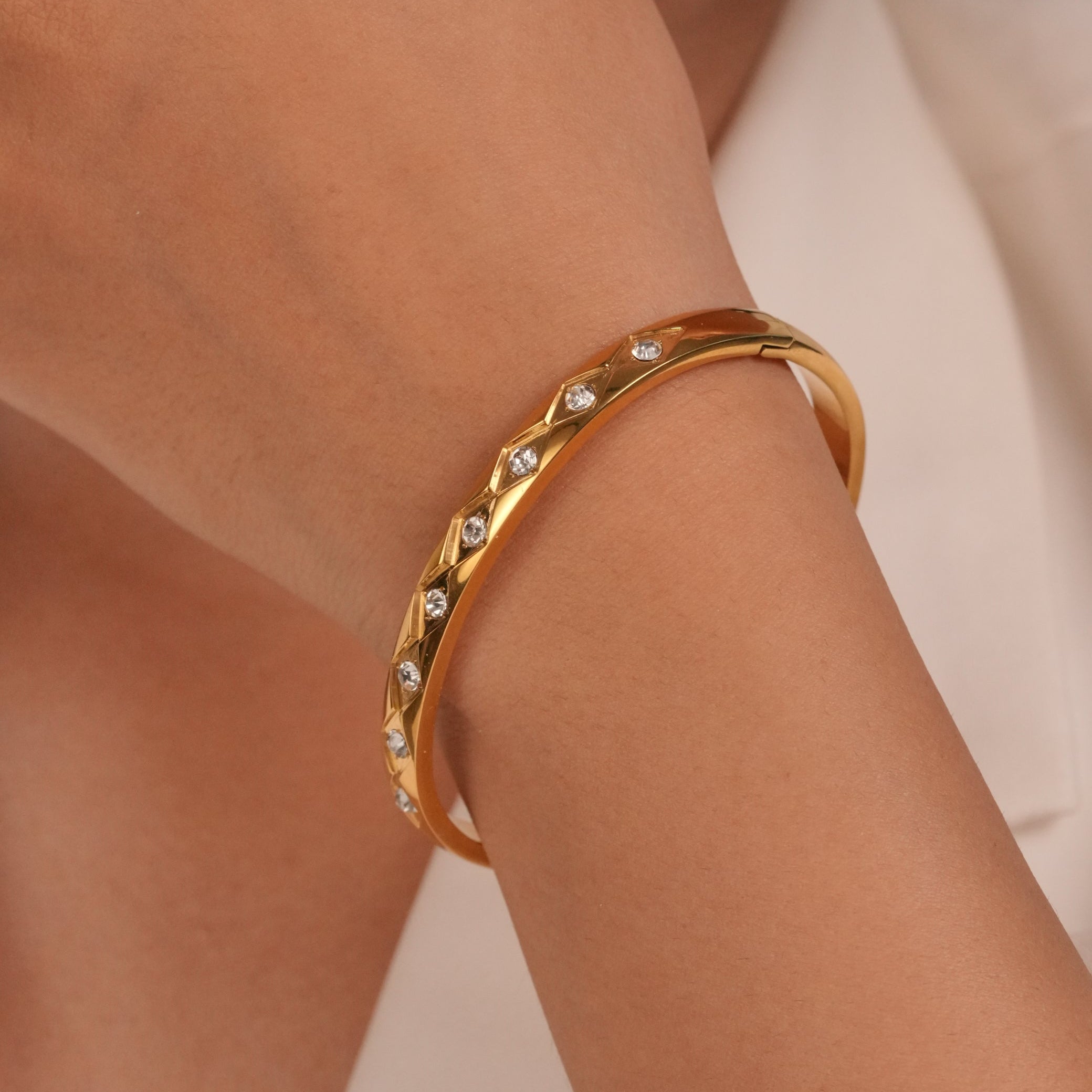 Crystal Row Bangle