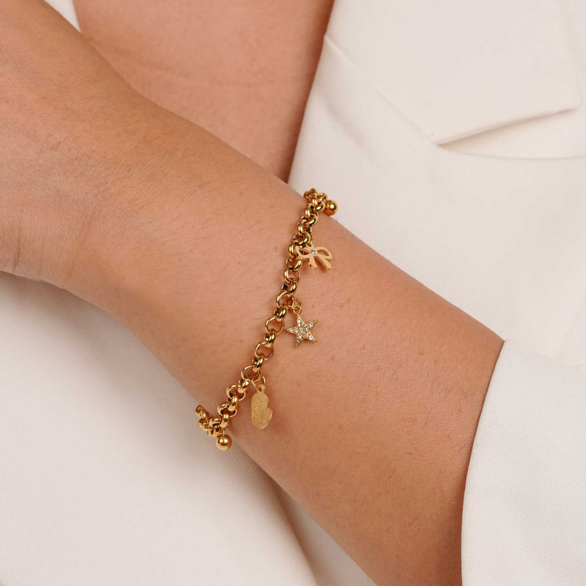 Bow & Charm Bracelet