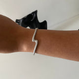 WAVE BANGLE - Fine Silver