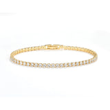 TENNIS BRACELET - 18K GOLD-PLATED