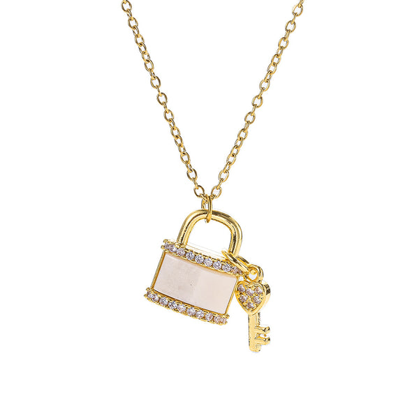 LOCK NECKLACE - 18K GOLD-PLATED