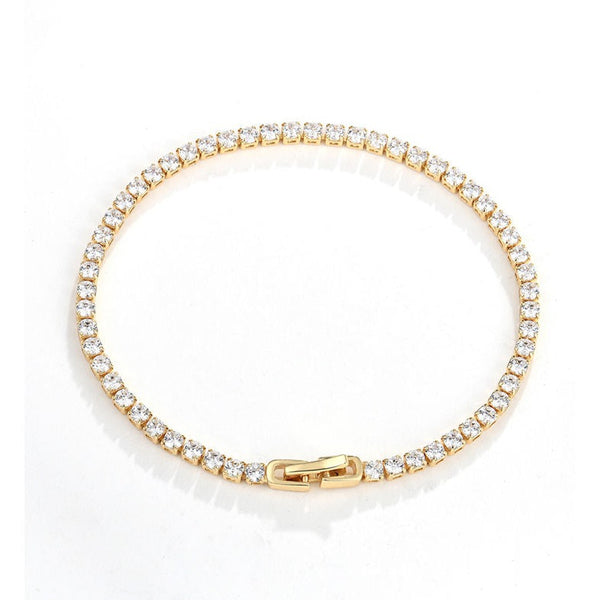 TENNIS BRACELET - 18K GOLD-PLATED