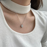 ALHAMBRAH CLOVER NECKLACE - Fine Silver